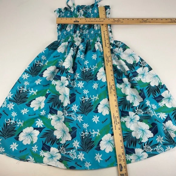 Naupaka Hawaii Womens Size M Hawaiian Beach Island Smocked Sundress Strappy - Picture 4 of 4